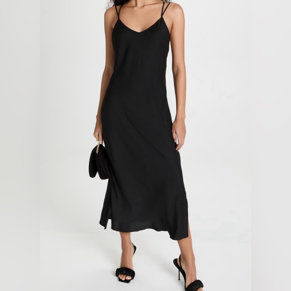 Honeydew Intimates Woven Black Slip Lounge Dress